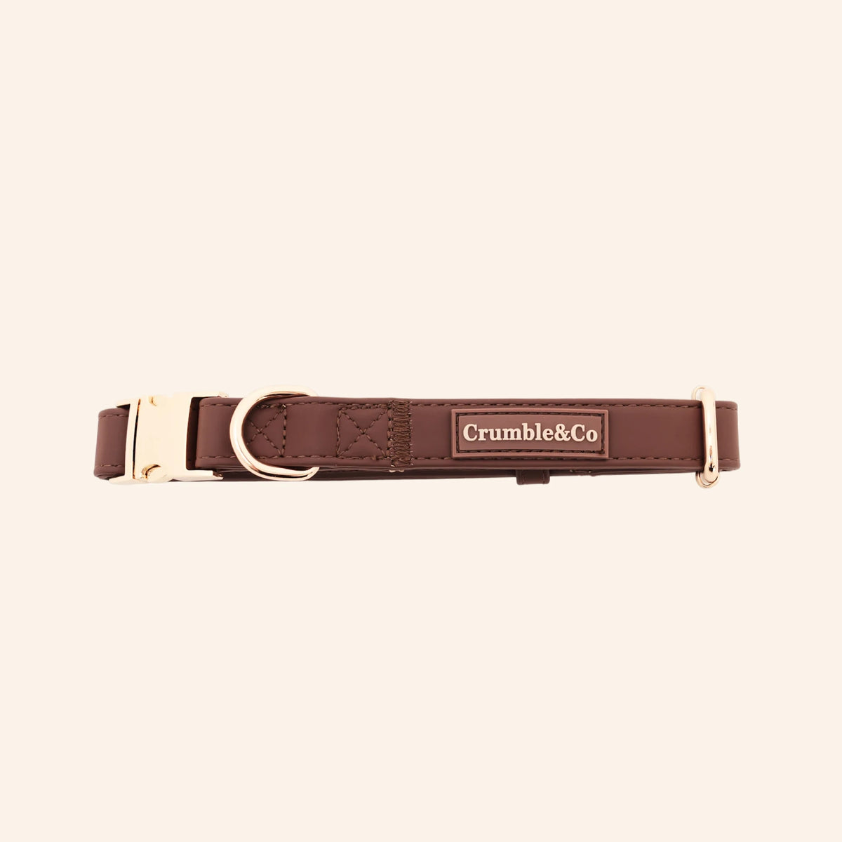 Espresso PU Leather Collar