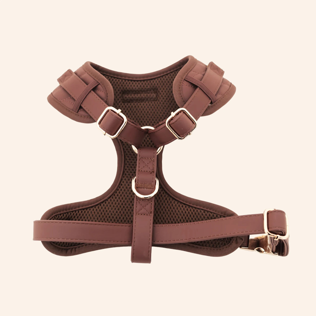 Espresso PU Leather Harness
