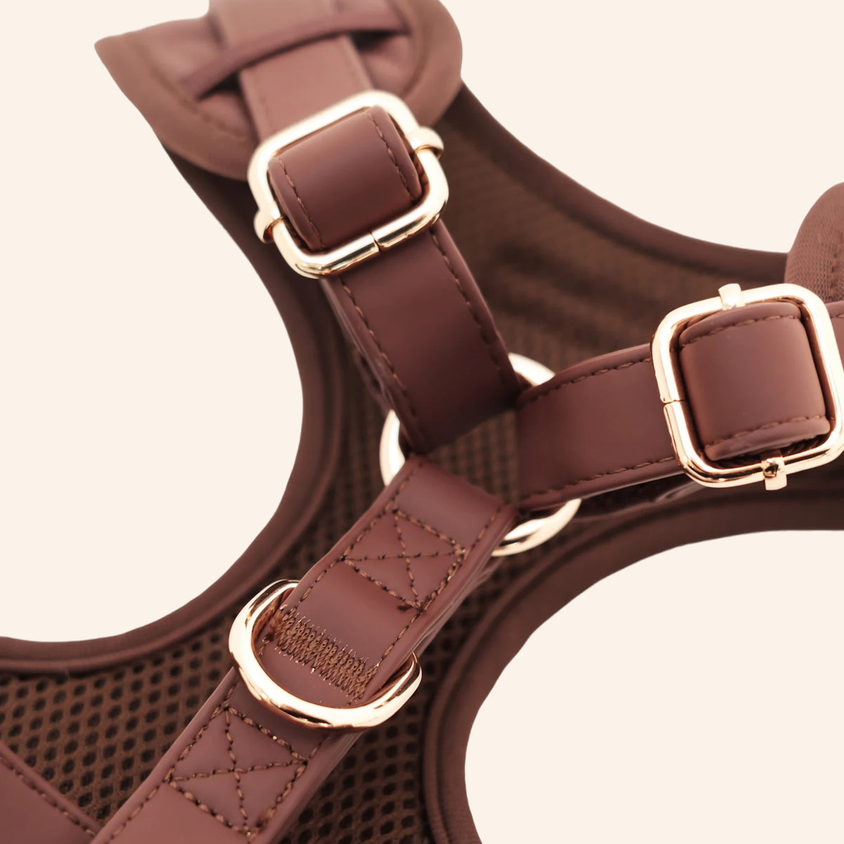 Espresso PU Leather Harness