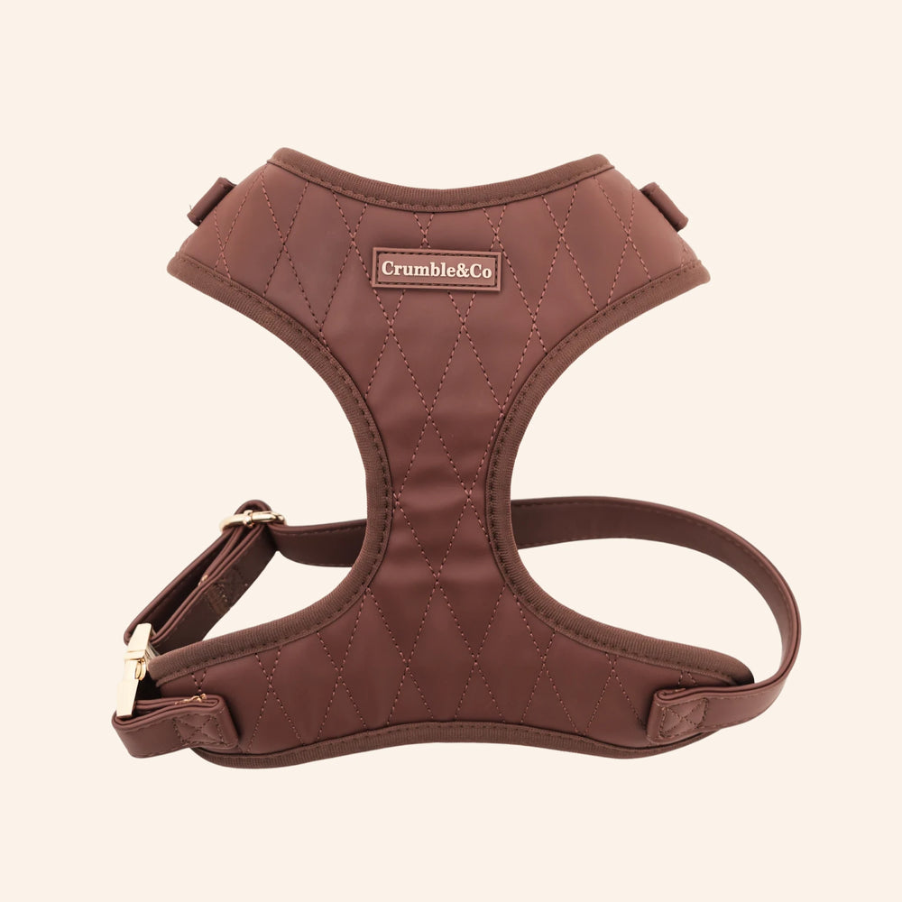 Espresso PU Leather Harness