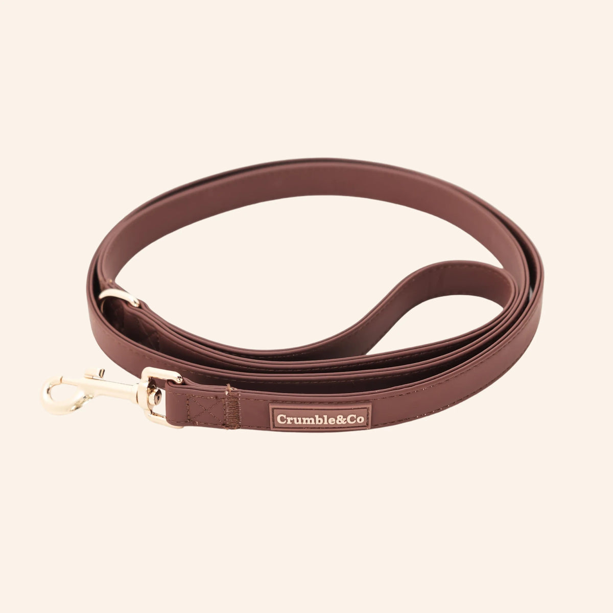 Espresso PU Leather Lead