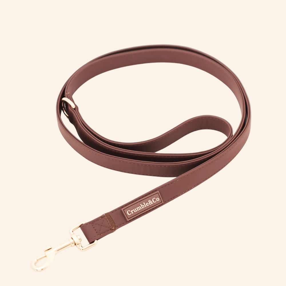 Espresso PU Leather Lead