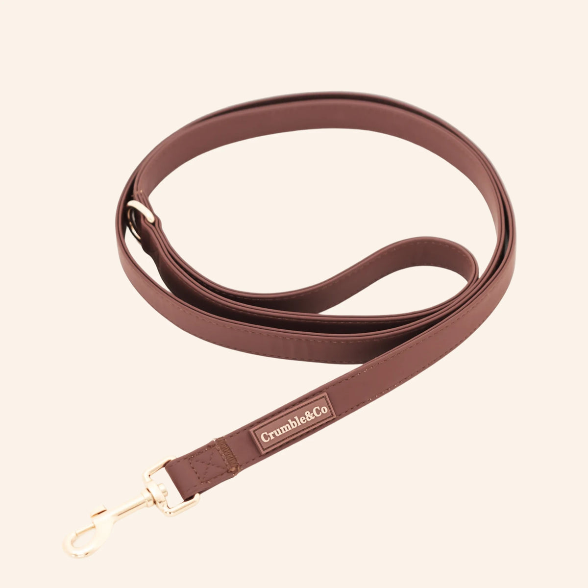 Espresso PU Leather Lead