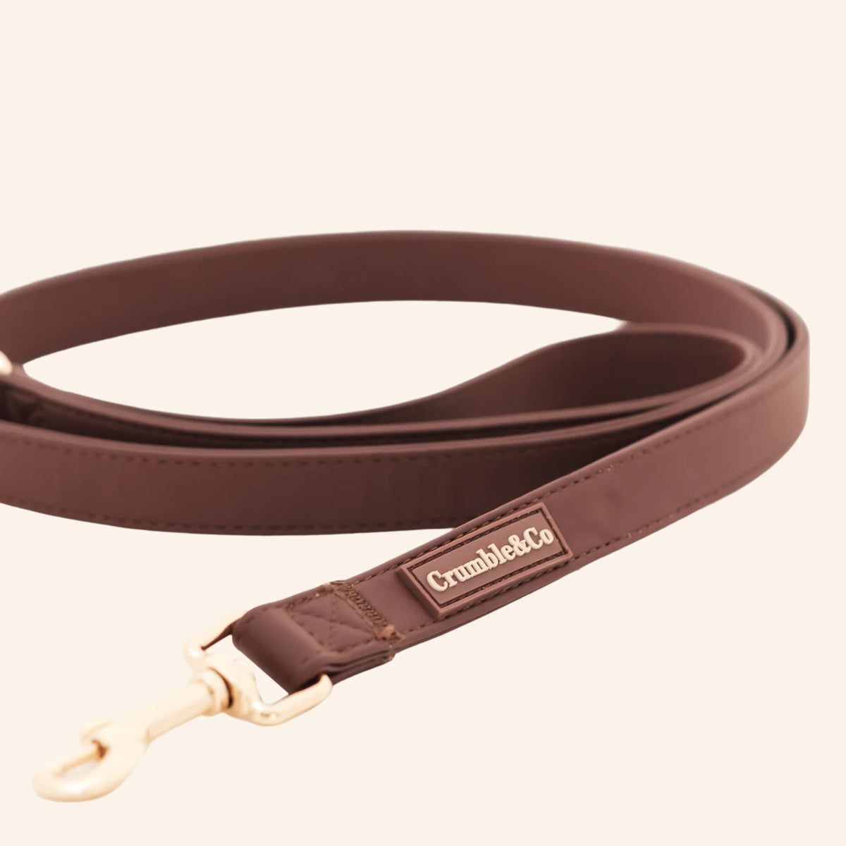 Espresso PU Leather Lead