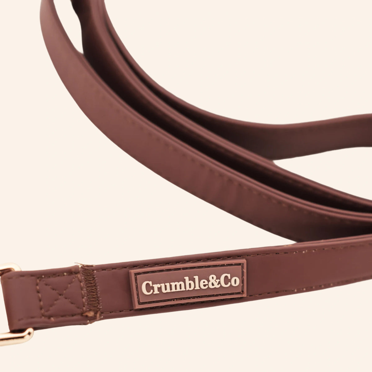 Espresso PU Leather Lead