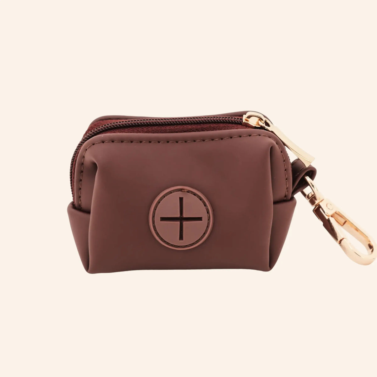 Espresso PU Leather Poo Bag Holder